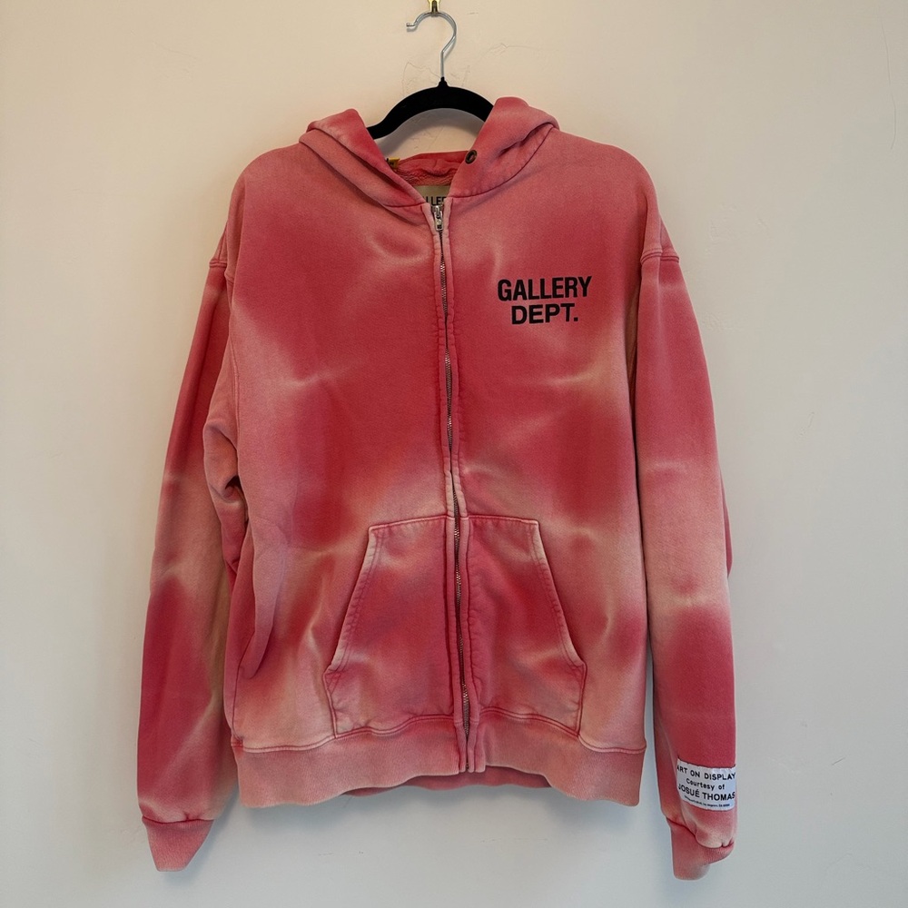 Gallery Dept. Pink Tie Dye zip up